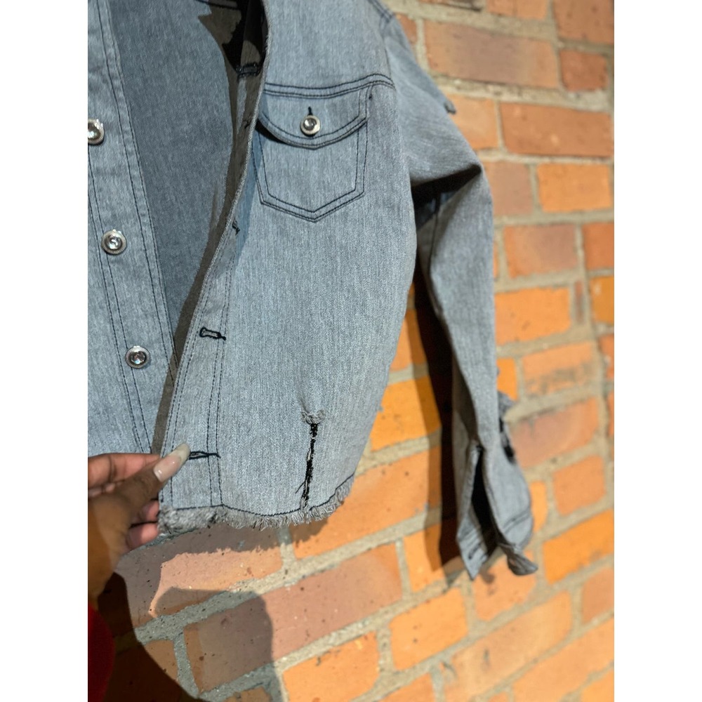 Denim Crop Jacket - Picture 6 of 7